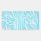 Blue Zebra Pattern Banner (Horizontal)