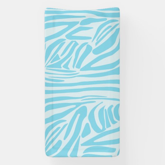 Blue Zebra Pattern Banner (Vertikal)