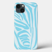 Blue Zebra Pattern Case-Mate iPhone Hülle (Rückseite)