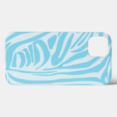 Blue Zebra Pattern Case-Mate iPhone Hülle (Rückseite (Horizontal))
