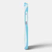 Blue Zebra Pattern Case-Mate iPhone Hülle (Rückseite / Links)