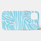 Blue Zebra Pattern Case-Mate iPhone Hülle (Rückseite (Horizontal))