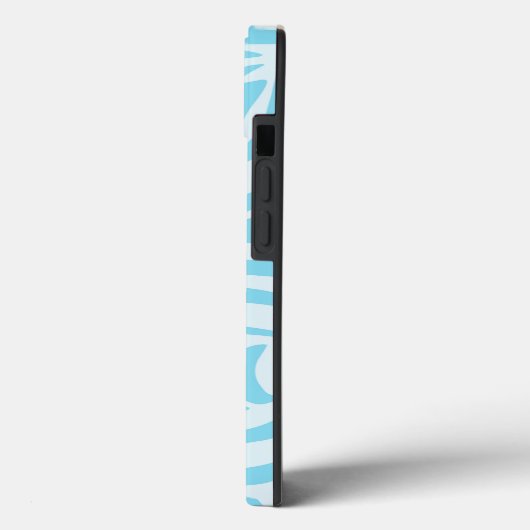Blue Zebra Pattern Case-Mate iPhone Hülle (Rückseite / Links)