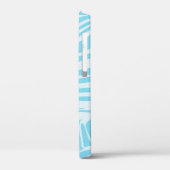 Blue Zebra Pattern Case-Mate iPhone Hülle (Rückseite / Links)