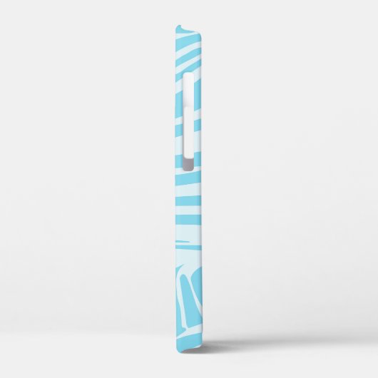 Blue Zebra Pattern Case-Mate iPhone Hülle (Rückseite / Links)