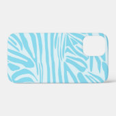 Blue Zebra Pattern Case-Mate iPhone Hülle (Rückseite (Horizontal))