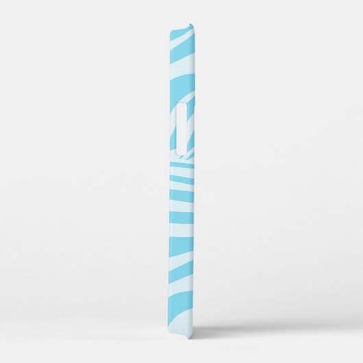 Blue Zebra Pattern Case-Mate iPhone Hülle (Rückseite / Rechts)