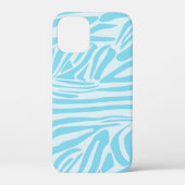 Blue Zebra Pattern Case-Mate iPhone Hülle (Rückseite)