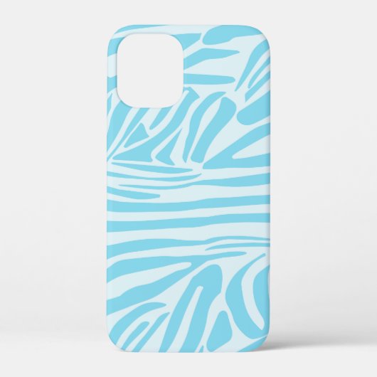Blue Zebra Pattern Case-Mate iPhone Hülle (Rückseite)