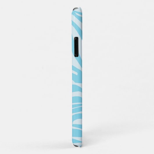 Blue Zebra Pattern Case-Mate iPhone Hülle (Hinten/Rechts)