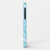 Blue Zebra Pattern Case-Mate iPhone Hülle (Hinten/Links)