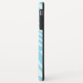 Blue Zebra Pattern Case-Mate iPhone Hülle (Hinten/Links)