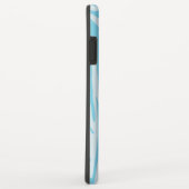 Blue Zebra Pattern Case-Mate iPhone Hülle (Hinten/Rechts)