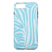 Blue Zebra Pattern Case-Mate iPhone Hülle (Rückseite)