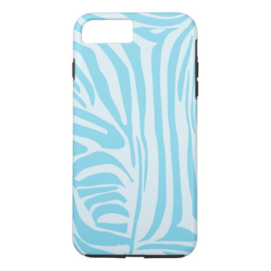 Blue Zebra Pattern Case-Mate iPhone Hülle (Rückseite)