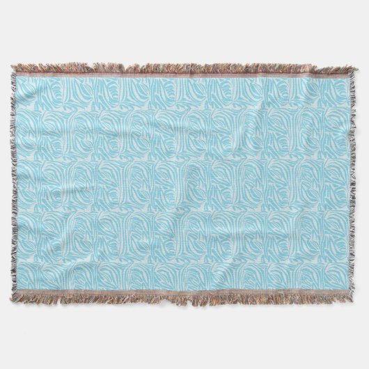 Blue Zebra Pattern Decke (Vorderseite)