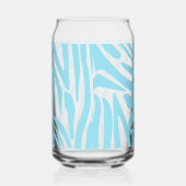 Blue Zebra Pattern Dosenglas (Rechts)