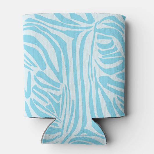 Blue Zebra Pattern Dosenkühler (Rückseite)