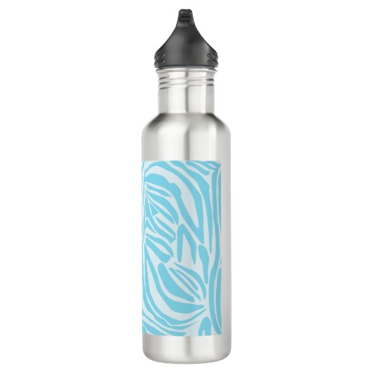 Blue Zebra Pattern Edelstahlflasche (Rechts)