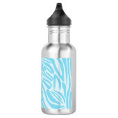 Blue Zebra Pattern Edelstahlflasche (Rechts)