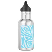 Blue Zebra Pattern Edelstahlflasche (Links)