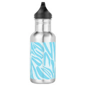 Blue Zebra Pattern Edelstahlflasche (Rechts)