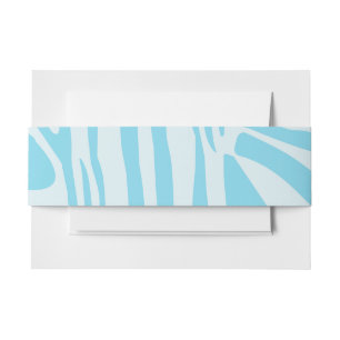 Blue Zebra Pattern Einladungsbanderole