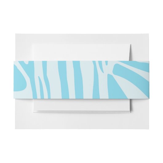 Blue Zebra Pattern Einladungsbanderole (Vorderseite Beispiel)