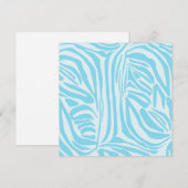 Blue Zebra Pattern Feiertagskarte (Vorne/Hinten)