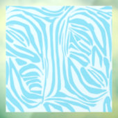 Blue Zebra Pattern Fensteraufkleber (Blatt 3)