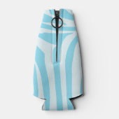 Blue Zebra Pattern Flaschenkühler (Rückseite)
