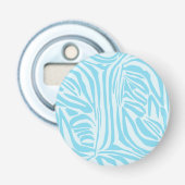 Blue Zebra Pattern Flaschenöffner (Vorderseite)