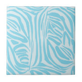 Blue Zebra Pattern Fliese (Vorderseite)