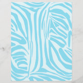 Blue Zebra Pattern Flyer (Hinten)