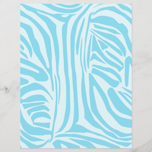 Blue Zebra Pattern Flyer (Hinten)