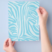 Blue Zebra Pattern Flyer (Hand)