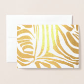 Blue Zebra Pattern Folienkarte (Vorderseite mit Umschlag)
