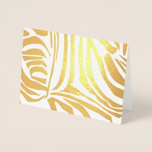 Blue Zebra Pattern Folienkarte (Vorderseite)