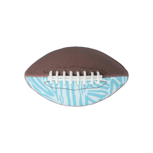 Blue Zebra Pattern Football (Vorderseite)