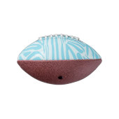Blue Zebra Pattern Football (Gedreht 270)