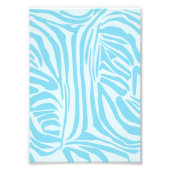 Blue Zebra Pattern Fotodruck (Vorne)