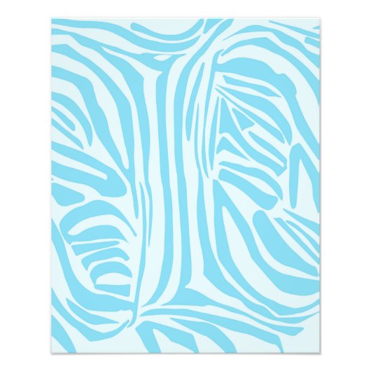 Blue Zebra Pattern Fotodruck (Vorne)