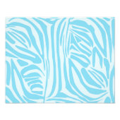 Blue Zebra Pattern Fotodruck (Vorne)