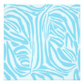 Blue Zebra Pattern Fotodruck (Vorne)
