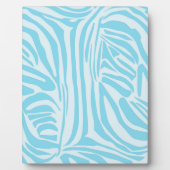 Blue Zebra Pattern Fotoplatte (Vorderseite)