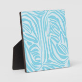 Blue Zebra Pattern Fotoplatte (Vorderseite)