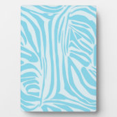 Blue Zebra Pattern Fotoplatte (Vorderseite)