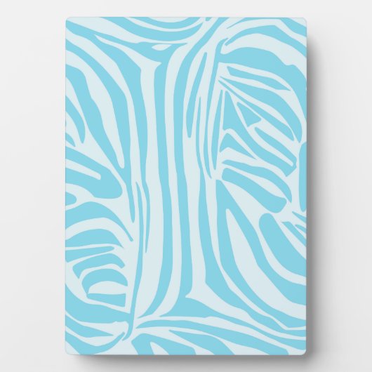 Blue Zebra Pattern Fotoplatte (Vorderseite)