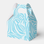 Blue Zebra Pattern Geschenkschachtel (Rückseite)