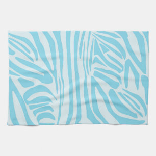 Blue Zebra Pattern Geschirrtuch